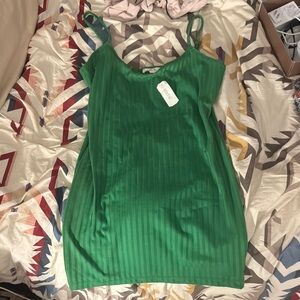 Better Be Green Ribbed Maxi Dress